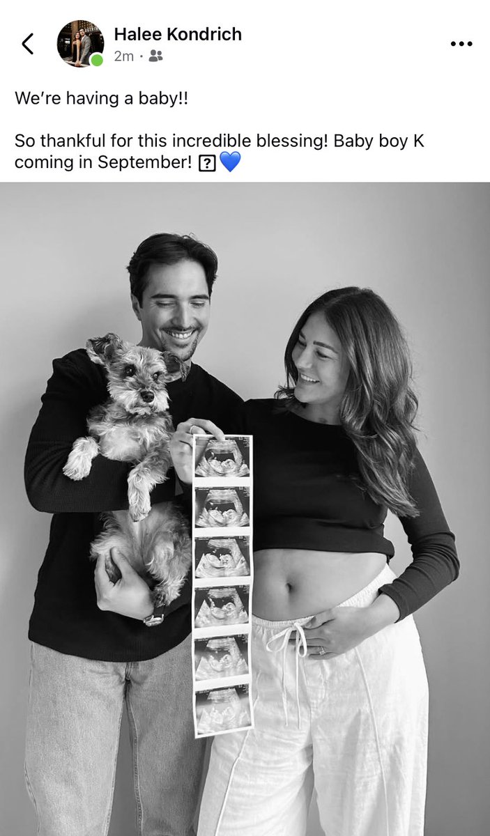 We are going to be Grandparents and Chloe will to be the BEST Aunt ever😇 Nothing more sacred than the PRICELESS gift of LIFE! “For you created my inmost being; you knit me together in my mother’s womb.” Psalms 139:13
<a href="/RCamposDuffy/">Rachel Campos-Duffy</a> <a href="/PAProLifeFed/">PA Pro-Life Fed</a> <a href="/WV4Life/">WV for Life</a> <a href="/nrlc/">National Right to Life</a> <a href="/LifeNewsHQ/">LifeNews.com</a>