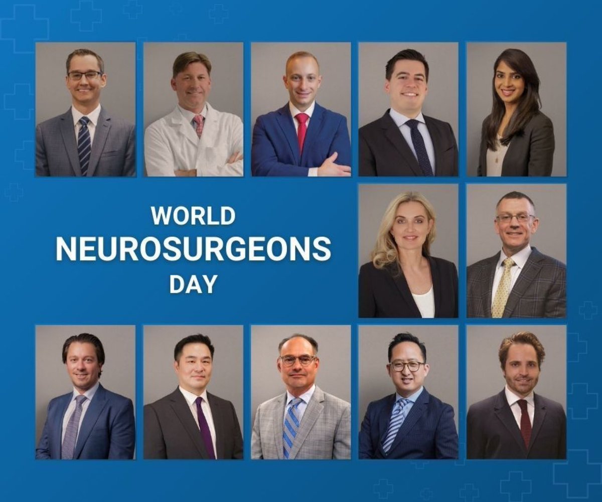 SkullBaseMD's tweet image. Honored to celebrate World Neurosurgeons Day!
Grateful for the privilege of being a neurosurgeon.
Grateful for the trust our patients place in us—especially those facing challenging brain tumors and cerebrovascular diseases.
And incredibly proud to be part of the exceptional…