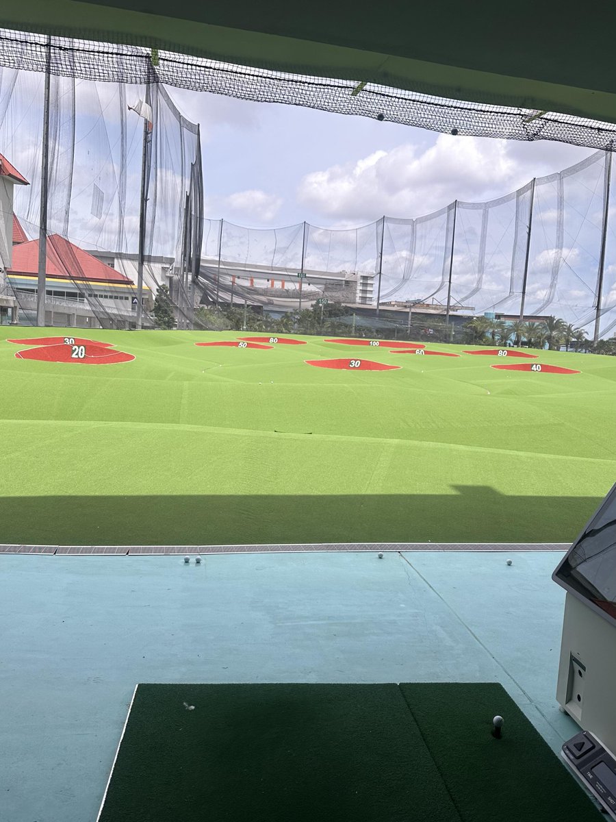 Found a super convenient place to play golf