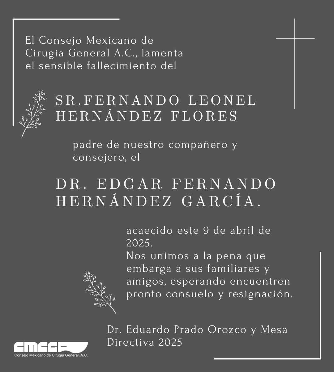Con profundo pesar, compartimos la noticia.

Nos unimos al dolor que embarga a su familia, amigos y seres queridos en este difícil momento.

Deseamos que encuentren pronta resignación y paz.

Descanse en paz.