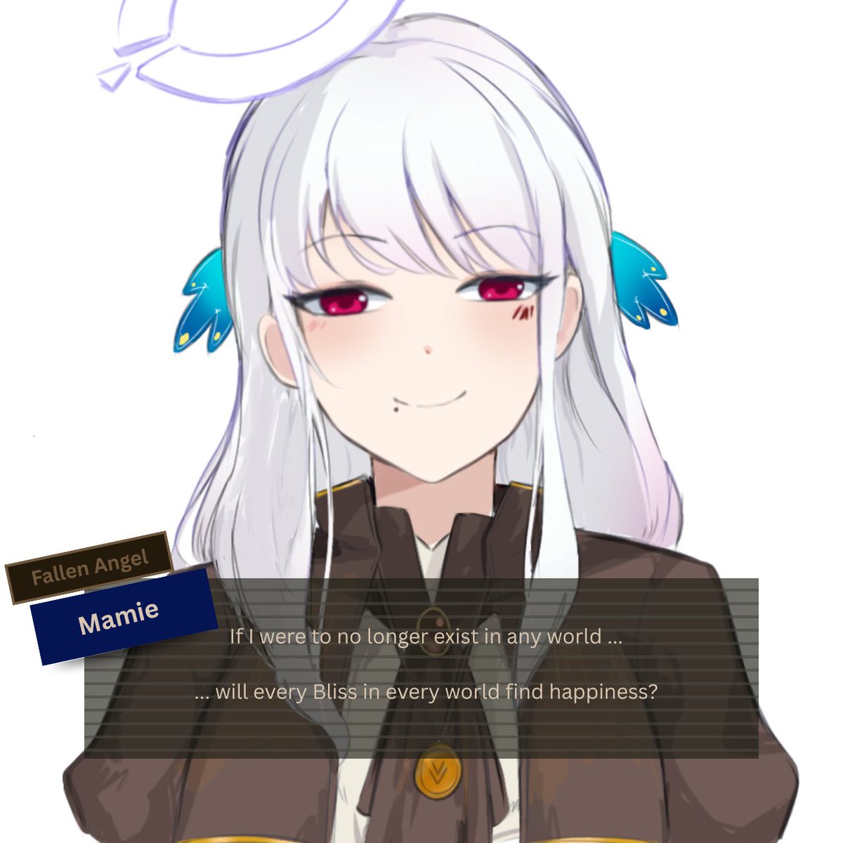 MamieVtuber's tweet photo. If I were to no longer exist in any world ... I wouldn't have to stream anymore. :D
How to delete myself
#iwanttosleep
Art by Fu Omoen.
#limbuscompany #MamieArt https://t.co/9HQAUXieMB