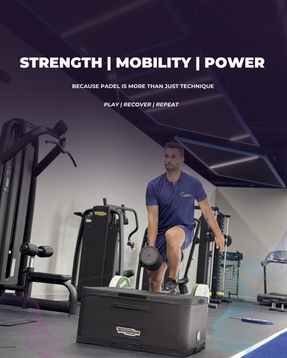 CentralpadelDXB's tweet photo. Serve faster. Move sharper. Last longer.

✅ Tailored to all levels
✅ Improve movement patterns
✅ Boost explosive power

📲 Ask us how to integrate S&amp;C into your routine.
#PadelFitness #StrengthForPadel #PadelAthlete #CentralWellness #PadelDubai https://t.co/rcLJkog2V0