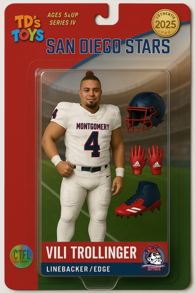TopDAWG (@originaltopdawg) on Twitter photo ๐จ๐ฅ Action figure mode: UNLOCKED ๐ฅ๐จ
Vili Trollinger is now officially a collectible ๐ช๐ฝ
Linebacker. Leader. Legend.
Who wants one of these on their shelf?! ๐๐ฅ
๐ฆ <a href="/TrollingerVili/">Vili Trollinger ๐ผ๐ธ๐ฆ๐ธ๐บ๐ธ</a>
๐บ @MOHFootbal
๐๐ฝ @coachtroll
#MontgomeryAztecs #HighSchoolFootball #TDsToys #CIF #SanDiegoStars ๐จ๐ฅ Action figure mode: UNLOCKED ๐ฅ๐จ
Vili Trollinger is now officially a collectible ๐ช๐ฝ
Linebacker. Leader. Legend.
Who wants one of these on their shelf?! ๐๐ฅ
๐ฆ <a href="/TrollingerVili/">Vili Trollinger ๐ผ๐ธ๐ฆ๐ธ๐บ๐ธ</a>
๐บ @MOHFootbal
๐๐ฝ @coachtroll
#MontgomeryAztecs #HighSchoolFootball #TDsToys #CIF #SanDiegoStars
