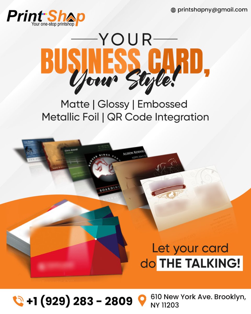 print_shap's tweet image. 🖋️🔖 Order your custom business cards TODAY! 🎨✨
Not just a card—it&apos;s your brand identity in hand.
☎️ +1 (929) 283 - 2809
🌐 printshap.com
#Printshap #BusinessCards #NetworkingMadeEasy #PrintWithPerfection #FirstImpressionsCount #LetYourBrandShine