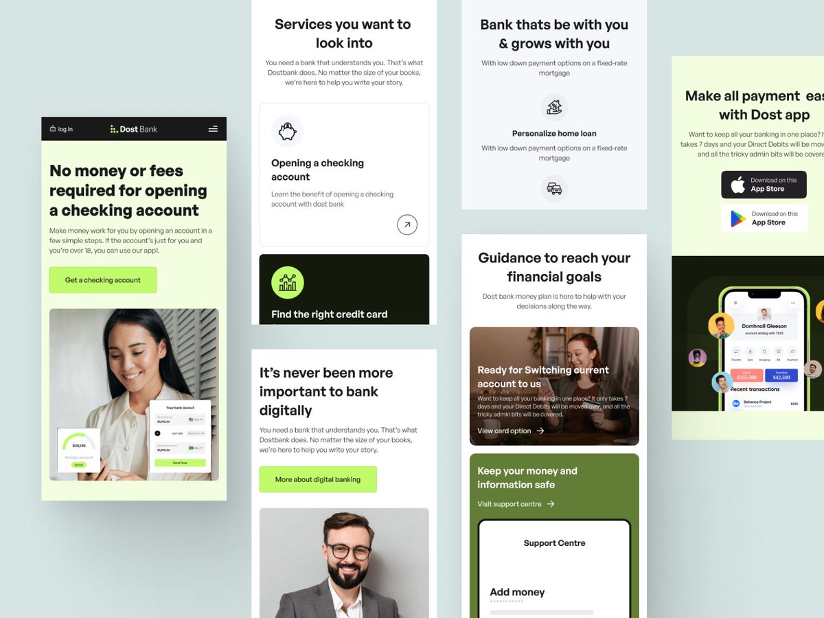 Maqawagency's tweet image. Presenting the Home Page Design for 𝐃𝐨𝐬𝐭 𝐁𝐚𝐧𝐤, a personal banking experience, where users can access all essential banking features directly from the homepage.

Full view: dribbble.com/shots/25881449…

.
.
.
#bankingui #financeui #digitalbanking #bankingwebsite #ui #uxtrends