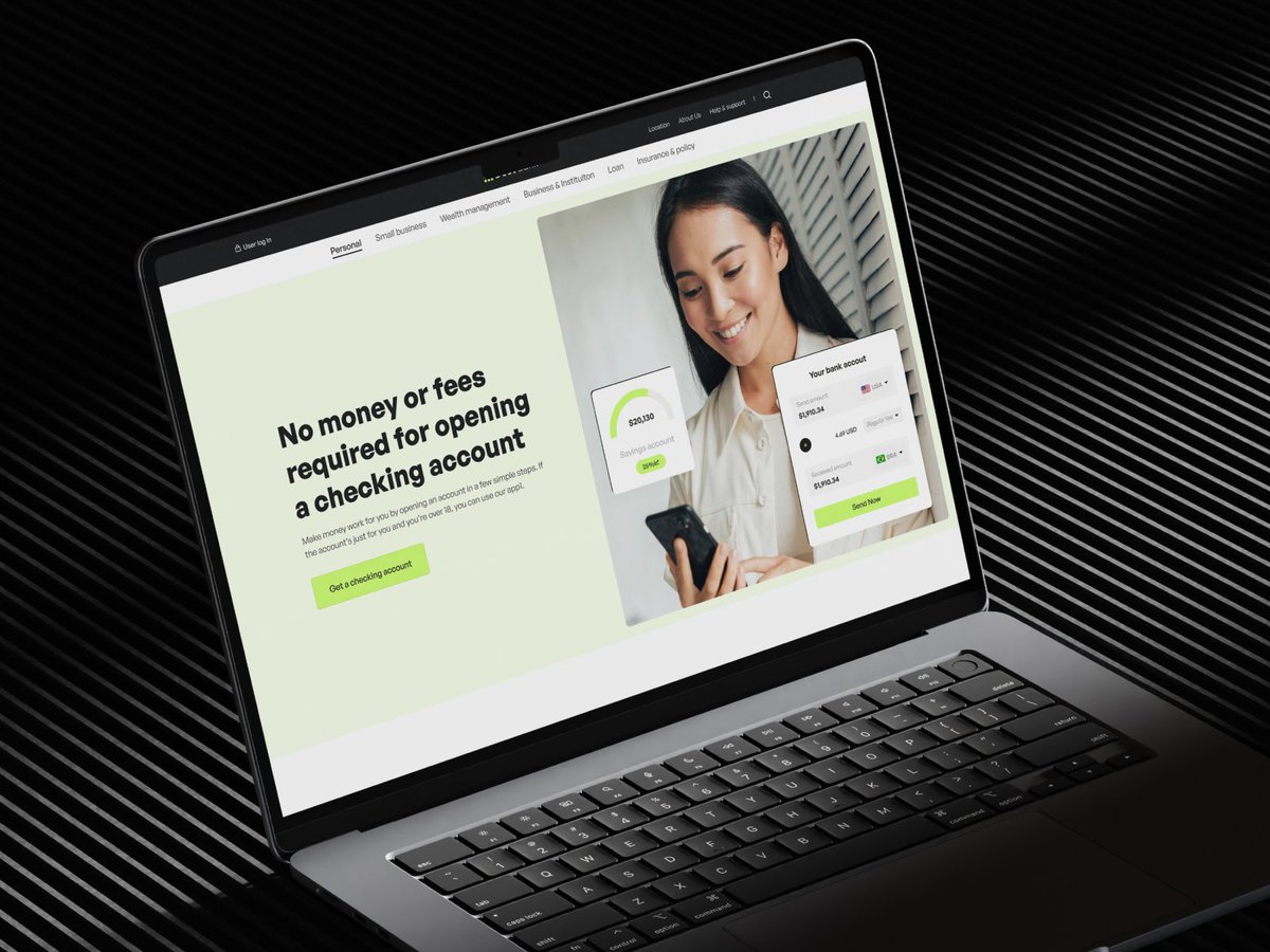 Maqawagency's tweet image. Presenting the Home Page Design for 𝐃𝐨𝐬𝐭 𝐁𝐚𝐧𝐤, a personal banking experience, where users can access all essential banking features directly from the homepage.

Full view: dribbble.com/shots/25881449…

.
.
.
#bankingui #financeui #digitalbanking #bankingwebsite #ui #uxtrends