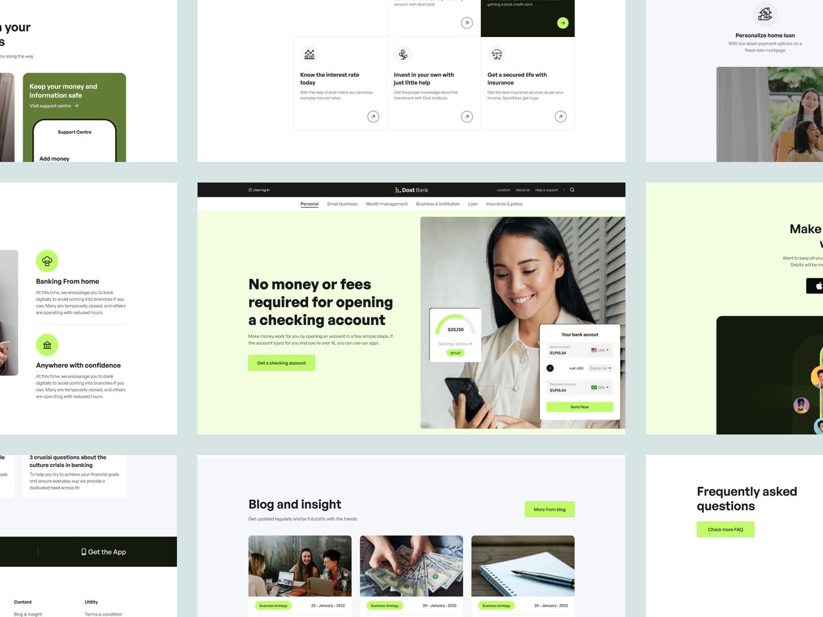 Maqawagency's tweet image. Presenting the Home Page Design for 𝐃𝐨𝐬𝐭 𝐁𝐚𝐧𝐤, a personal banking experience, where users can access all essential banking features directly from the homepage.

Full view: dribbble.com/shots/25881449…

.
.
.
#bankingui #financeui #digitalbanking #bankingwebsite #ui #uxtrends