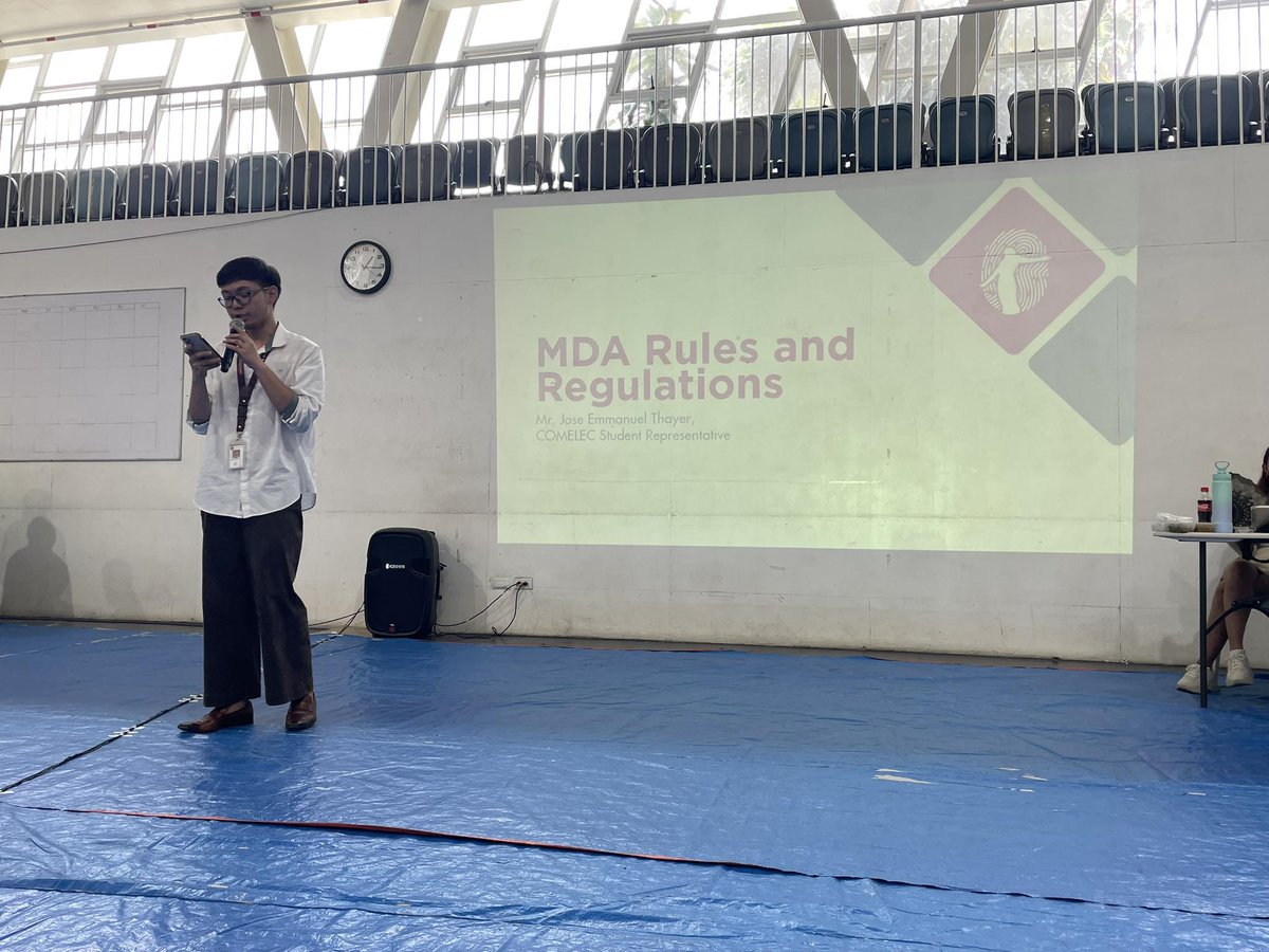 NOW HAPPENING: Ahead of the UP Baguio University Student Council Elections 2025, candidates from ACS, CADUA, and AKMA UP convene for Miting de Avance 2025 at Himnasyo Amianan, April 10.

#UPBSCE2025
#MDA2025 
#Halalan2025