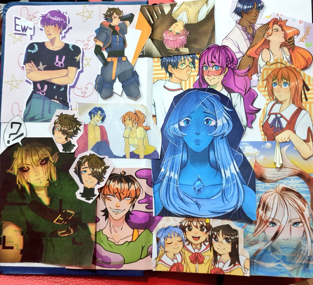 Deka_Pen's tweet photo. Was testing the printer but didnt wanna waste the paper so scrap booking it is https://t.co/2Wjocn5qdD