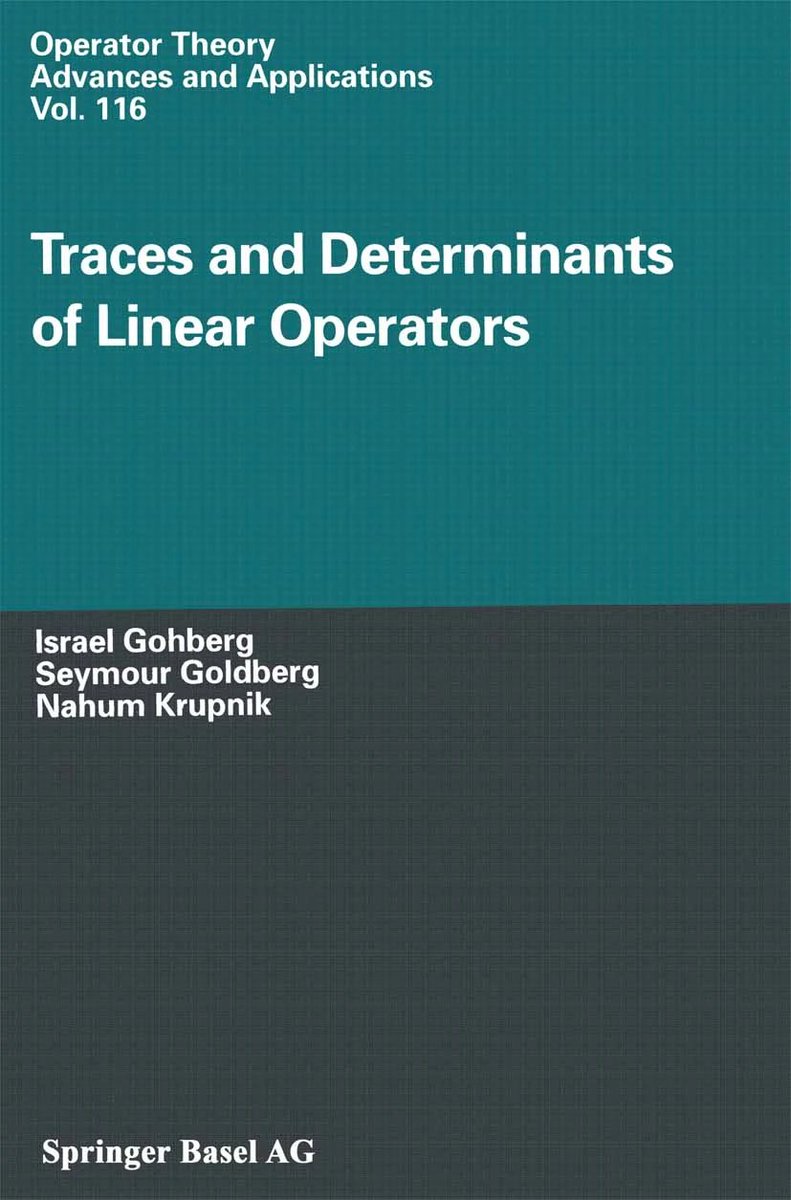 Book #OTD

"Traces and Determinants of Linear Operators"

link.springer.com/book/10.1007/9…