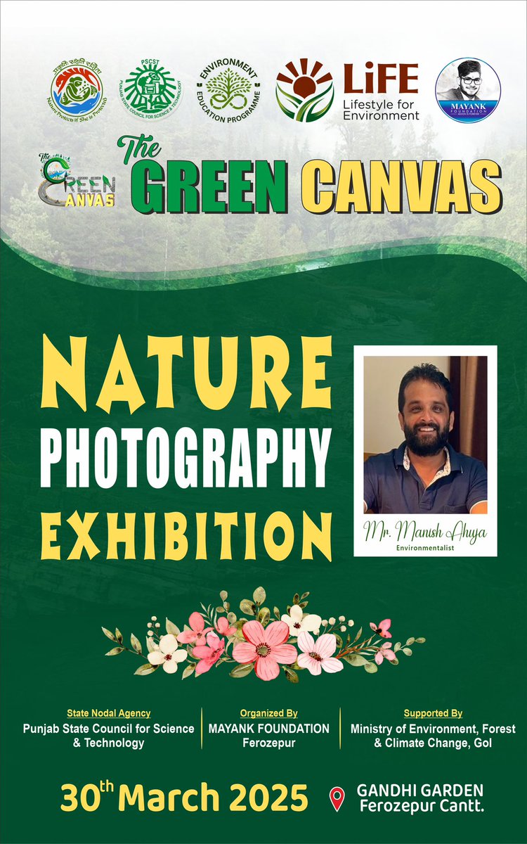 MayankFoundtion's tweet photo. Mayank Foundation, Ferozepur organised ‘Nature Photogarphy Exhibition’by Mr Manish Ahuja , Environmentalist & Ornithologist.
#naturephotographyexhibition
#EnvironmentEducationProgram
@moefcc
@PSCST_GoP
@PbGovtIndia
@PritpalPSCST
@KSBathPSCST
@susangeorgek
@thkurmandakini https://t.co/8wcc9Ihjf9