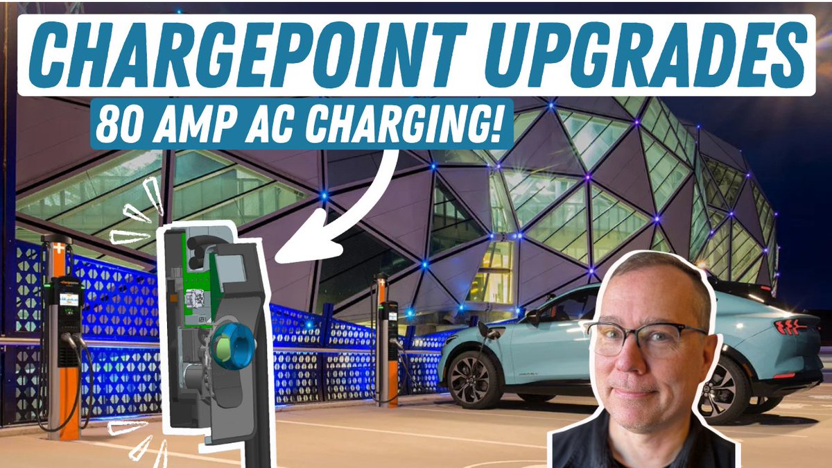 ChargePoint Moves To 80A Architecture For Level 2 Charging! Public, Fleet, &amp; Home Improvements

youtu.be/IlA18VpJC2I