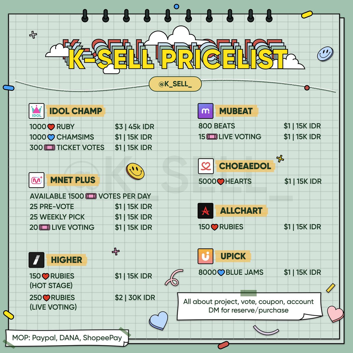 K-SELL VOTES tweet media