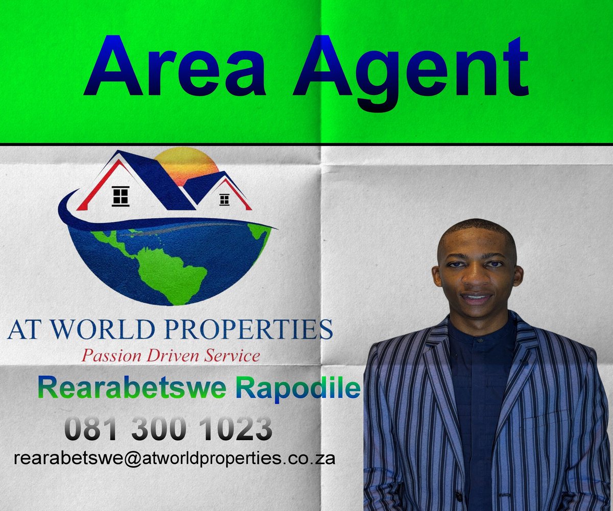 Rea_Forza's tweet photo. Let’s make your real estate journey seamless and successful.
Contact Rearabetswe Rapodile – Passion Driven Service!
@atworldproperties | Ebony Park, Midrand https://t.co/rs9mLzb7rP