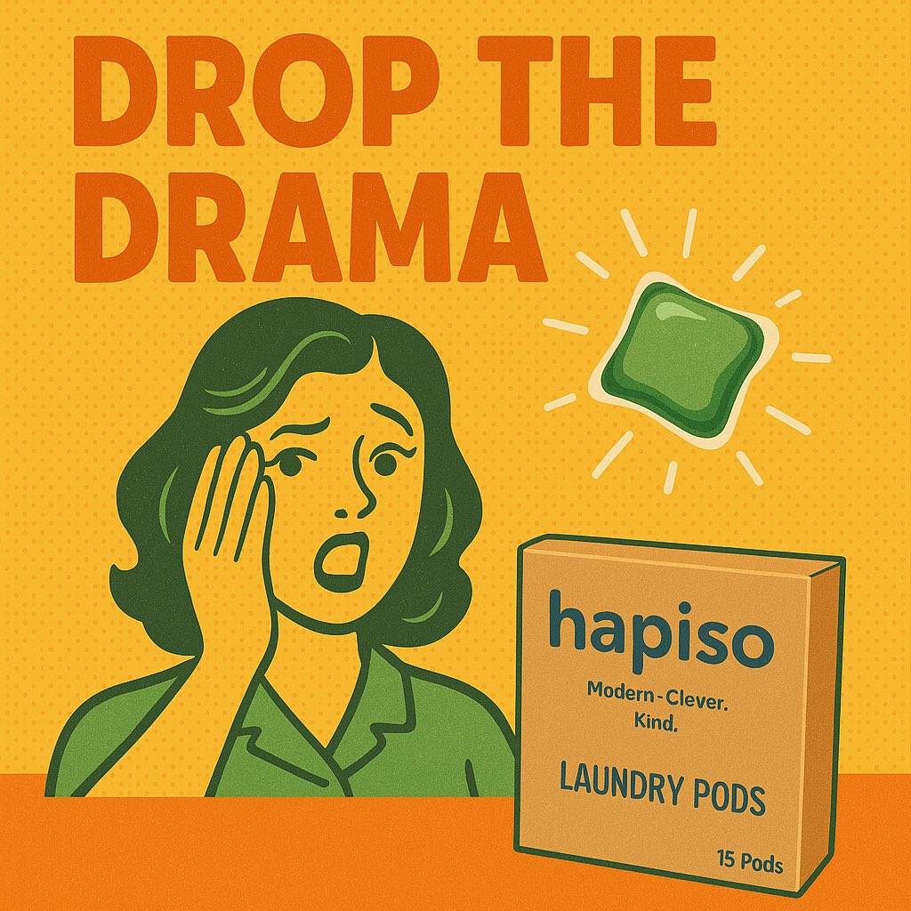 HapisoIn's tweet photo. 💥DROP THE DRAMA💥
Laundry shouldn’t feel like a soap opera.
Just one Hapiso pod = clean clothes, no theatrics.

🛍 Shop 5-in-1 Hapiso Laundry Pods now.

[#Hapiso #JustOneHapiso] https://t.co/KS54EgIo0Q