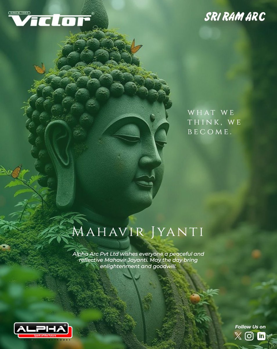 Victor_electrod's tweet photo. #mahavirjayanti #mahavir #shrimahaveerji #mahavirjayanti2025 #MahaveerJayanti #AjithKumar  #AlphaArc #VictorELectrodes #GoldPrice https://t.co/AU3BGPvTbX