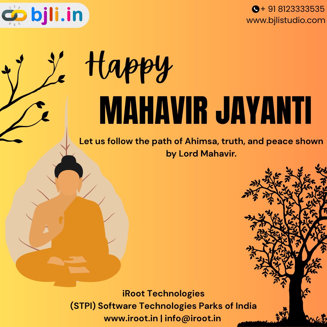 BjliStudio's tweet photo. Celebrate #MahavirJayanti with a smarter digital presence.

Create vCards, bio pages,  with @BjliStudio  ✨
Explore 👉 https://t.co/33ZEDnqXdU
#SmartBranding #DigitalTools #BjliStudio #NotifyStudio #WebDataStudio #UptimeStudio #PusherStudio #TeamStudio #iRootTechnologies https://t.co/sEiXbwX9nb