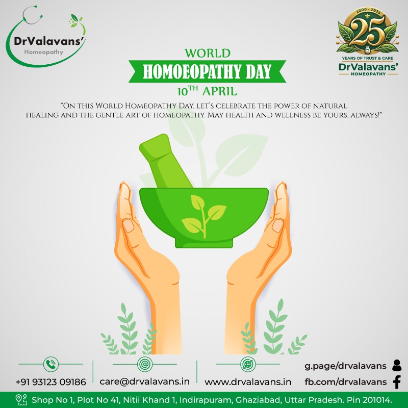 drvalavans's tweet photo. Happy #WorldHomeopathyDay! Celebrating centuries of healing with gentle, effective, and holistic medicine.

Wishing all a very good health with homeopathy! 

#Homeopathy #DrValavansHomeopathy #NaturalHealing https://t.co/uG5xOME7SG
