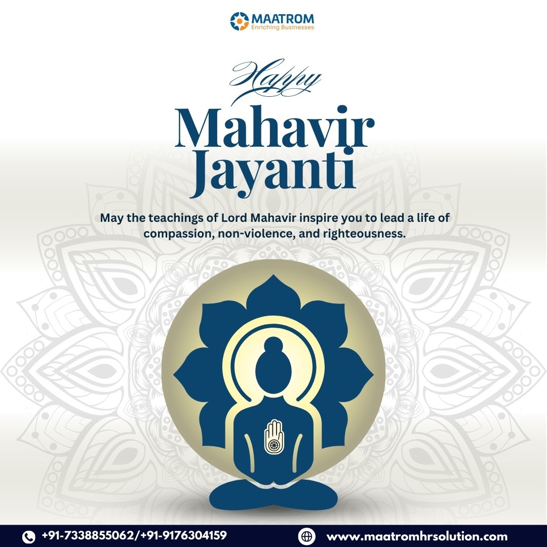 MaatromHr's tweet image. Maatrom HR Solution wishes you a blessed and harmonious Mahavir Jayanti.
May this auspicious day bring peace, compassion, and spiritual growth into your life.

Visit us: maatromhrsolution.com

#maatrom #solutions #hrprocess #blessed #mahavirjayanti #happy #peace #chennai
