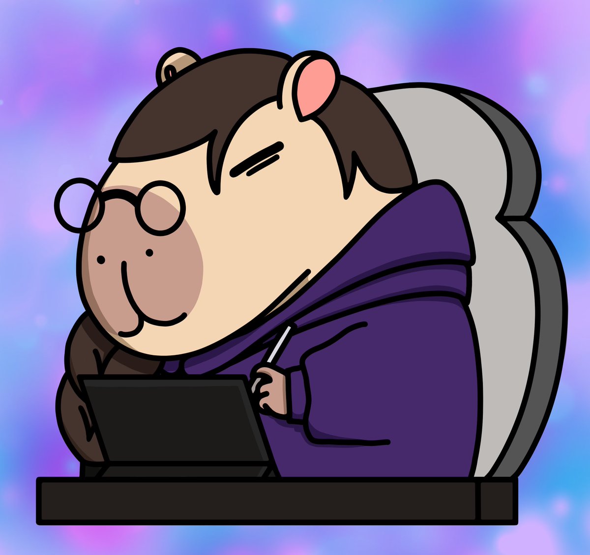 Kaypybaradraws's tweet photo. 4/5 Kaypybaradraws! I love capybaras and they have become my spirit animal. Here is the official profile picture I drew of myself! I love her so much! https://t.co/IfZVWETGLw