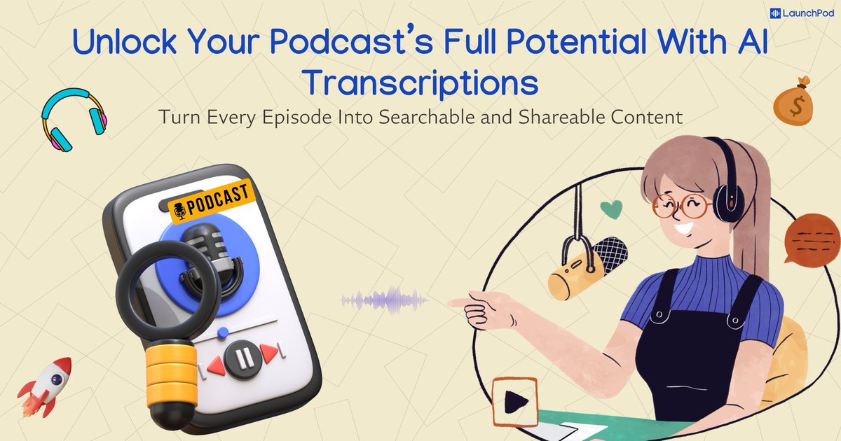 TLLpodcasts's tweet photo. ✍️ Make your podcast work harder for you!   
✅ Boost SEO rankings 
✅ Reach more listeners 
✅ Turn audio into social-ready content   
UPGRADE your podcast strategy with instant AI-powered transcriptions! 
 Learn More: https://t.co/tZ0e0jWrPM 
#PodcastSEO #AIAccessibility https://t.co/JPn62zkPRj