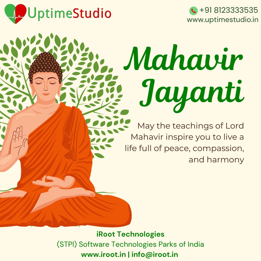 UptimeStudio's tweet photo. Let your site be as consistent as your vision 🌼
This #MahavirJayanti, go 24/7 with @UptimeStudio  💻
Explore: https://t.co/io4XQ3OBa5
#SiteMonitoring #BjliStudio #NotifyStudio #WebDataStudio #UptimeStudio #PusherStudio #TeamStudio #iRootTechnologies https://t.co/sa9ZdBwVVu
