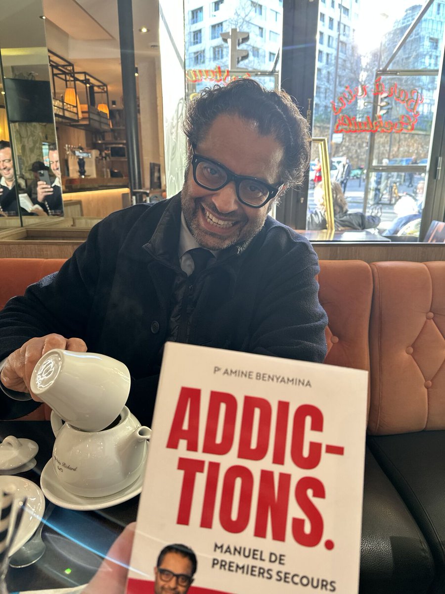 Le nouveau livre du Pr <a href="/Prabenyamina/">Amine Benyamina</a>  est disponible en librairie. 
"Addictions" : Manuel de premiers secours : Nouvelles drogues, alcool, médicaments, cocaïne, écrans... Trouvez la force de vous en libérer.
cultura.com/p-en-finir-ave…
