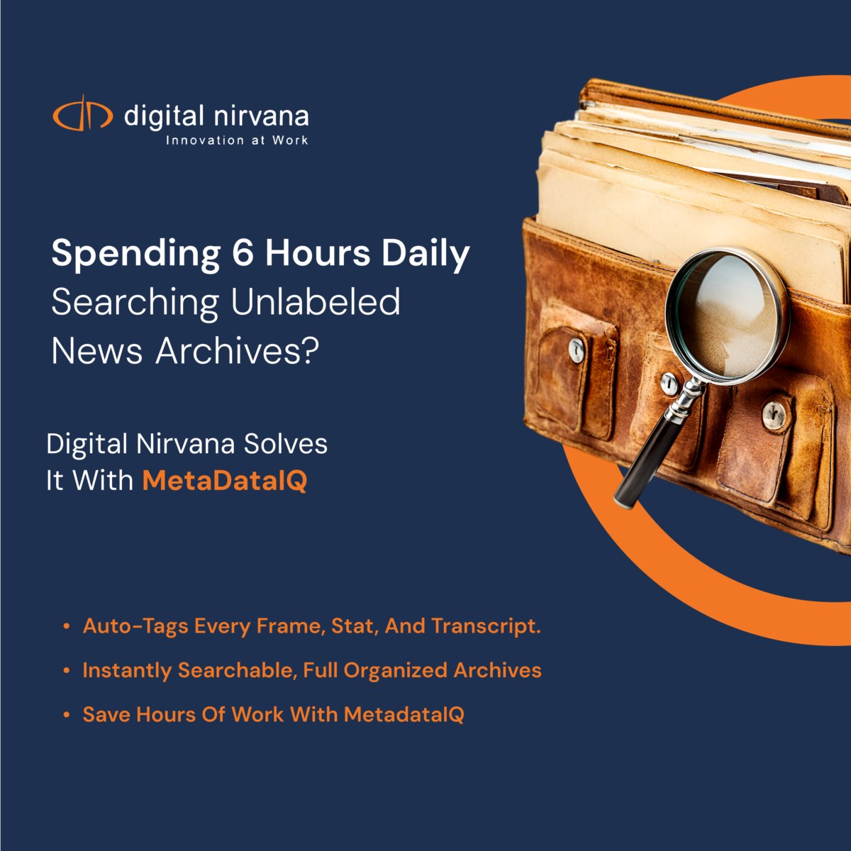 Production stops when teams hunt for content they can’t find.

See how smarter tagging gets content to air faster: vist.ly/3mzgrkt

#MetadataIQ #DigitalNirvana #MediaTagging #NewsroomEfficiency