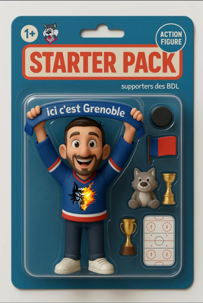 Il n'y a pas de raison pour qu'on ai pas notre starter pack pour supporter les <a href="/bruleursdeloups/">Brûleurs De Loups</a> 🤣
🔴🔵🐺