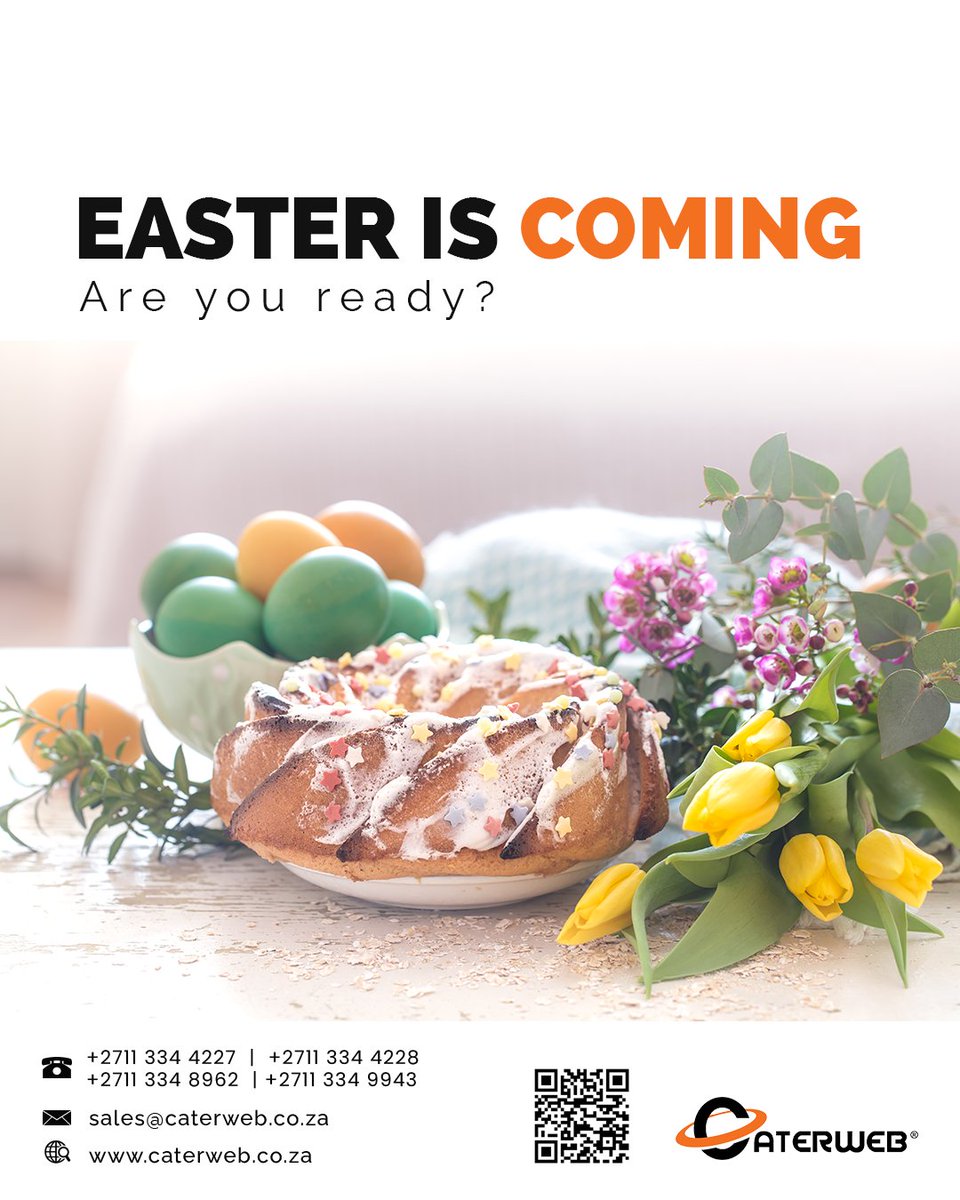 Caterweb's tweet image. Easter is a special time for friends and families to come together and celebrate.

✅ Anticipate increased foot traffic and make sure you’re ready for it. 
✅ Decorate your restaurant with Easter-themed decorations.
✅ Offer a special Easter menu.

#easter #eastermenu