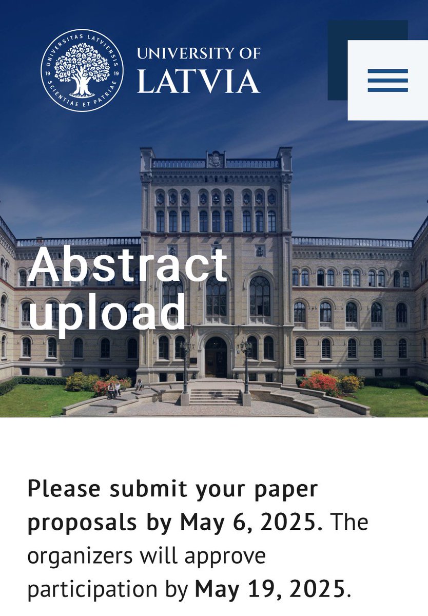 It is my pleasure to invite you to participate in the bi-annual international conference of the
Faculty of Law, University of Latvia which will be held on 6-7 November this year in Riga.
The working language of the conference is English. lawconference.lu.lv/en/registratio…