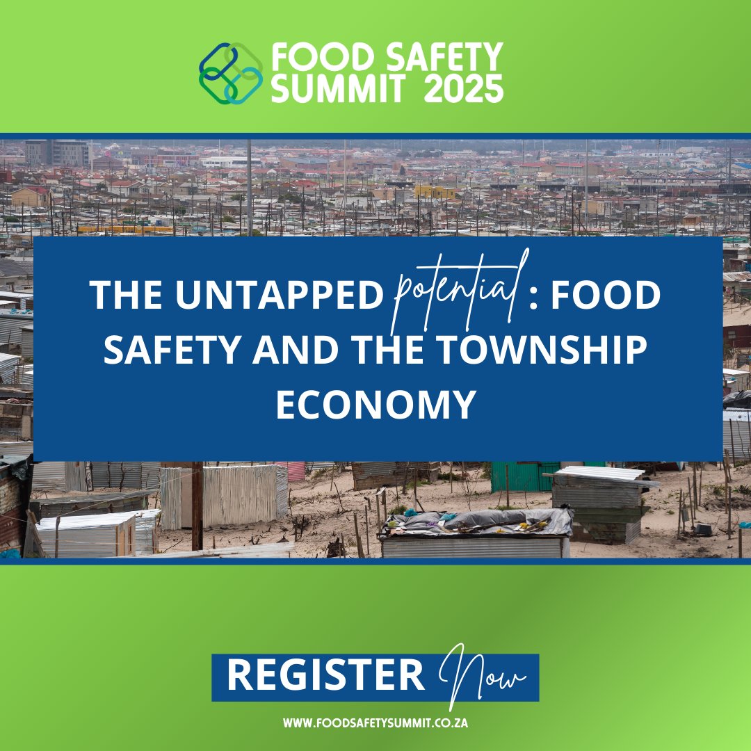 Imagine the impact of safe food in our townships? How do we bridge the gap between economic growth and food safety? Let's find out at our Food Summit  3-4 June 2025. Explore untapped potential and be a part of the solution.  bit.ly/3QvK5Jt
#foodsafetysummitSA #foodsafety