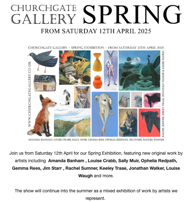 10 Parishes artist Louise Waugh will join this exhibition at Churchgate Gallery in Minehead.