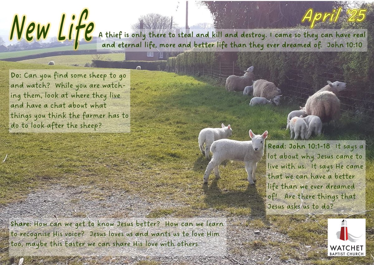April's Welly Boot Church is here from Watchet BC ! Creative ideas for wonder and worship in the great outdoors - this time exploring the theme of new life 💚
#newlife #wellybootchurch