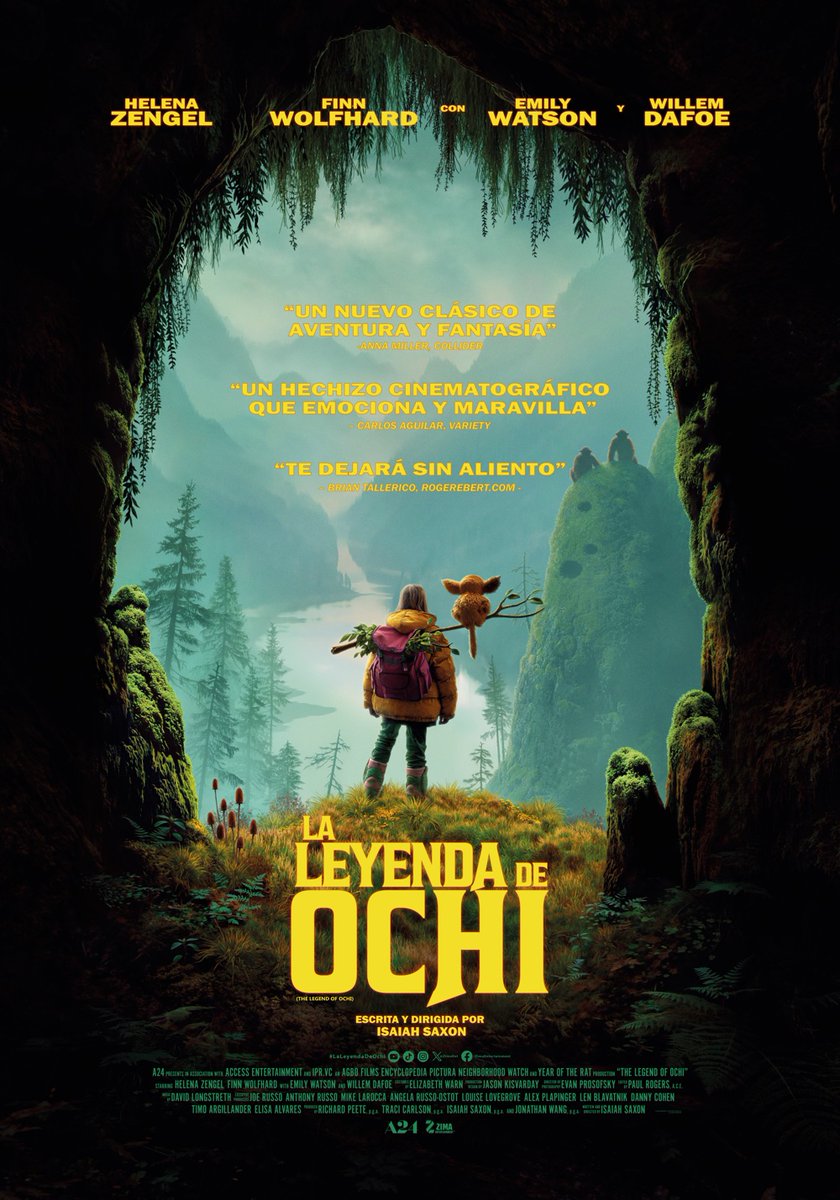 LA LEYENDA DE OCHI
A24  nos entrega una obra cinematográfica artesanal y emocionalmente profunda que redefine el cine de fantasía. Estreno en cines a nivel nacional este jueves 24 de abril. <a href="/THE_ROCK_NEW/">RODRIGO GARCIA</a> <a href="/IcunacuryRP/">icunacury acosta</a> #Estreno #cine <a href="/ZimaEnt/">Zima Entertainment</a> #laleyendadeochi #SiguemeYTeSigo