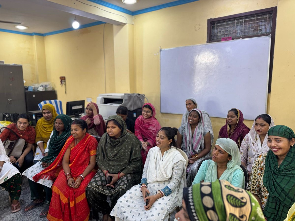 Amazed at the discussion with women in Madanpur Khadar in  Delhi - five stunning issues affecting almost all families- water , sewage, disability  particularly mental illness , drugs among youth and police taking money for every construction or drilling pipeline for groundwater