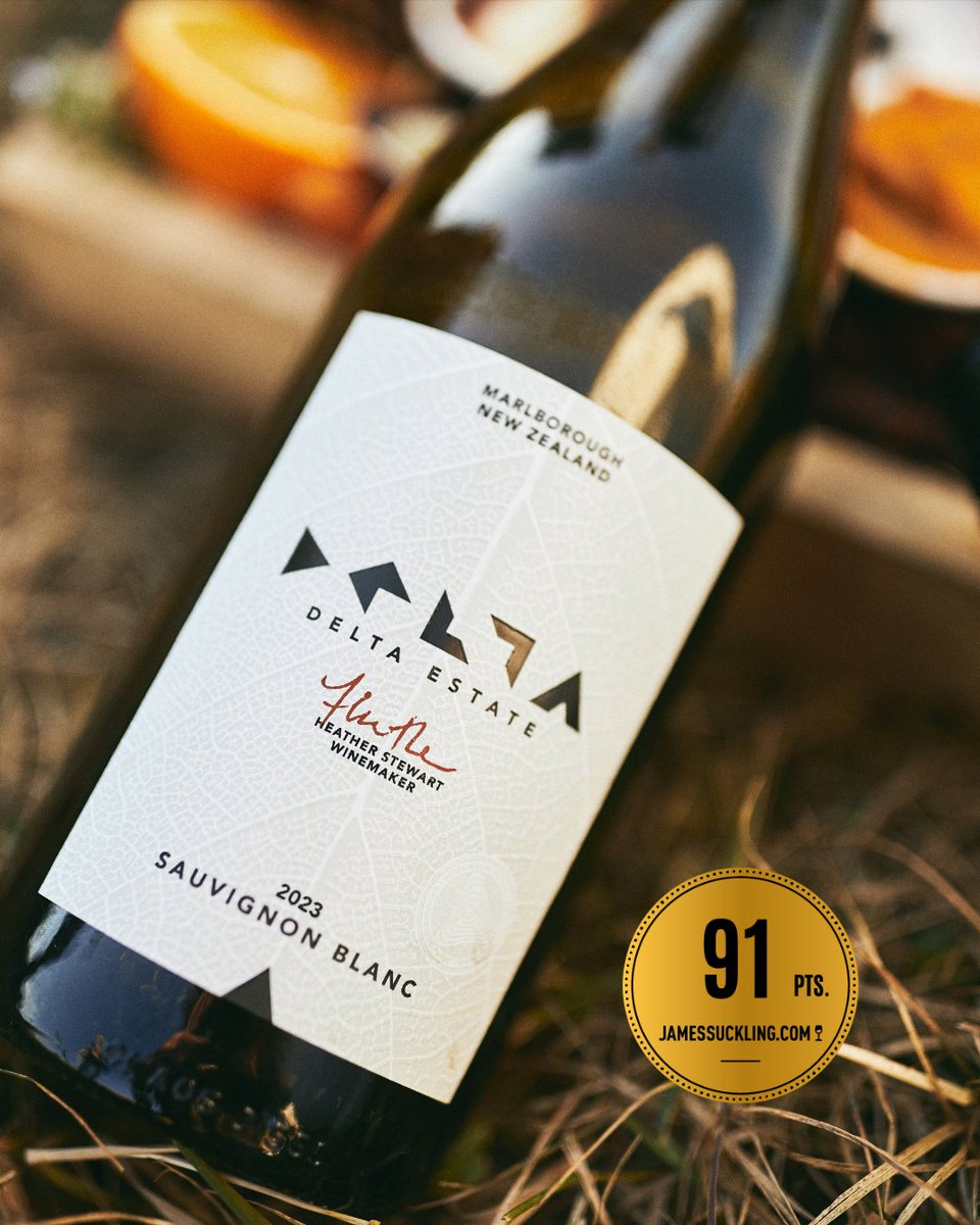 DeltaEstates's tweet image. Our 2023 Delta Estate Sauvignon Blanc was tasted and rated by none other than @jamessuckling We are pleased to share that this wine scored an exciting 91 Points 9️⃣ 1️⃣ #nzwine