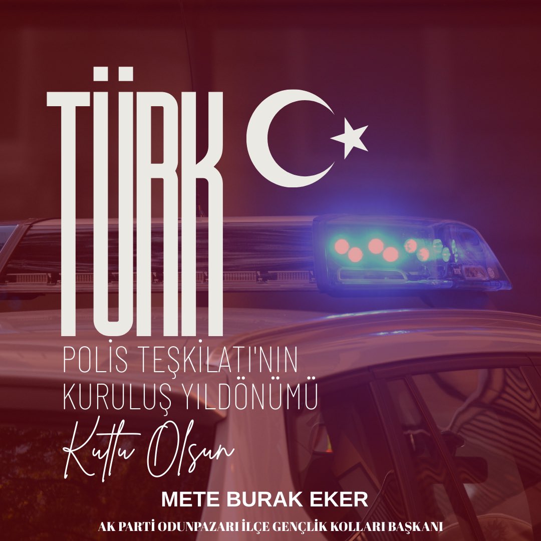 Milletimizin huzur ve güvenliği için gece gündüz demeden büyük bir özveriyle görev yapan tüm emniyet mensuplarımızın Polis Haftası’nı kutluyor, Şehitlerimizi rahmetle, gazilerimizi minnetle anıyoruz; görev başındaki tüm polislerimize sağlık, başarı ve kolaylıklar diliyoruz🇹🇷