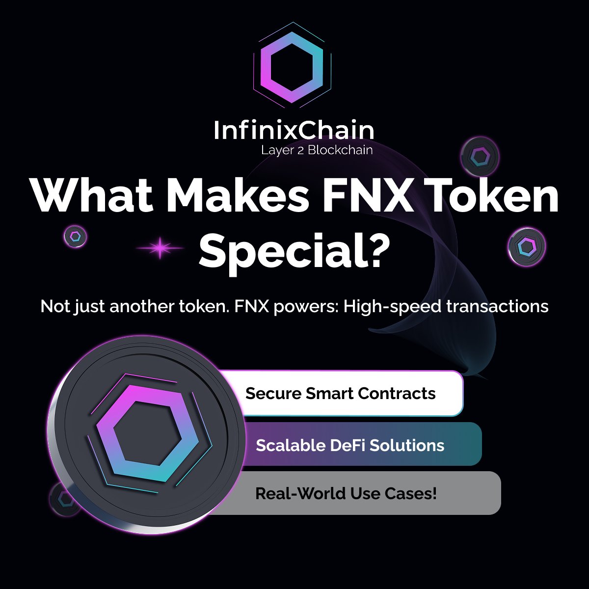 infinixchain's tweet image. 🧩 What Makes FNX Token Special?

Not just another token. FNX powers: 🔥 High-speed transactions
🔒 Secure smart contracts
🌍 Scalable DeFi solutions
🎯 Real-world use cases!

Own the future. Buy FNX today. 🔗infinixchain.com

#TokenUtility #BlockchainEcosystem #FNXToken