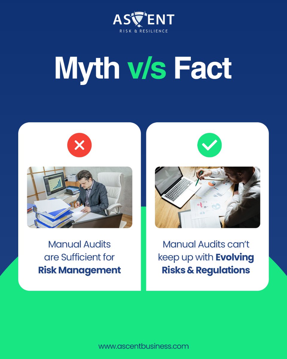 AscentTCSocial's tweet image. As regulations evolve and risk factors increase, your audits need to evolve too. 

With Ascent, you can streamline your audit process and stay on top of potential risks in real time.

#AuditAutomation #RiskManagement #Compliance #AscentGRC