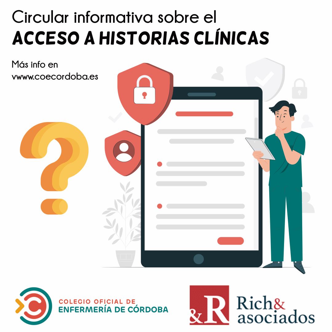 COECordoba's tweet photo. 📢📣‼️Circular informativa sobre el acceso a las Historias Clínicas. El @COECordoba recuerda la importancia del estricto cumplimiento de la normativa en materia de protección de datos y acceso a la información clínica de los pacientes. Más info: https://t.co/6WeRcI7Bz8 https://t.co/GDVmHgrxNB