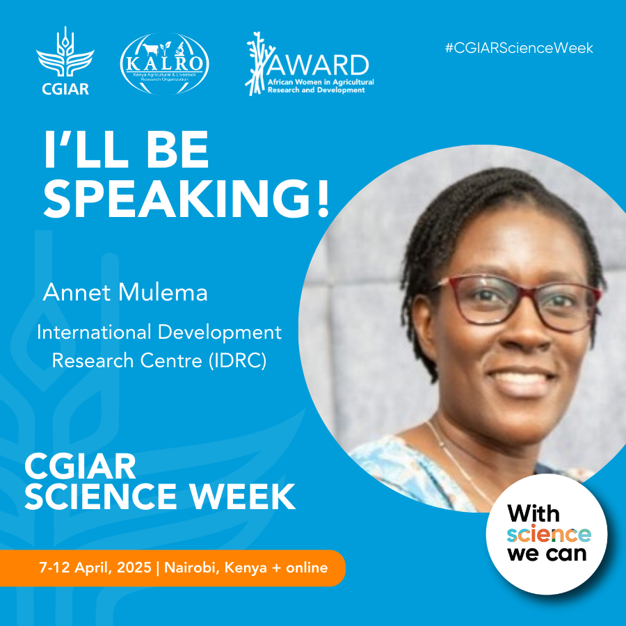 AWARDFellowship's tweet image. 🔔 Happening Today @ #CGIARScienceWeek 

Join us &amp;amp; @CGIARgender for a critical discussion: Unpacking the Status of Women in African Agrifood Systems♀️

We&apos;ll explore Africa-specific strategies for #GenderTransformative solutions in #AgriFoodSystems.

⌛️13:00 PM – 14:30 PM EAT

👉…