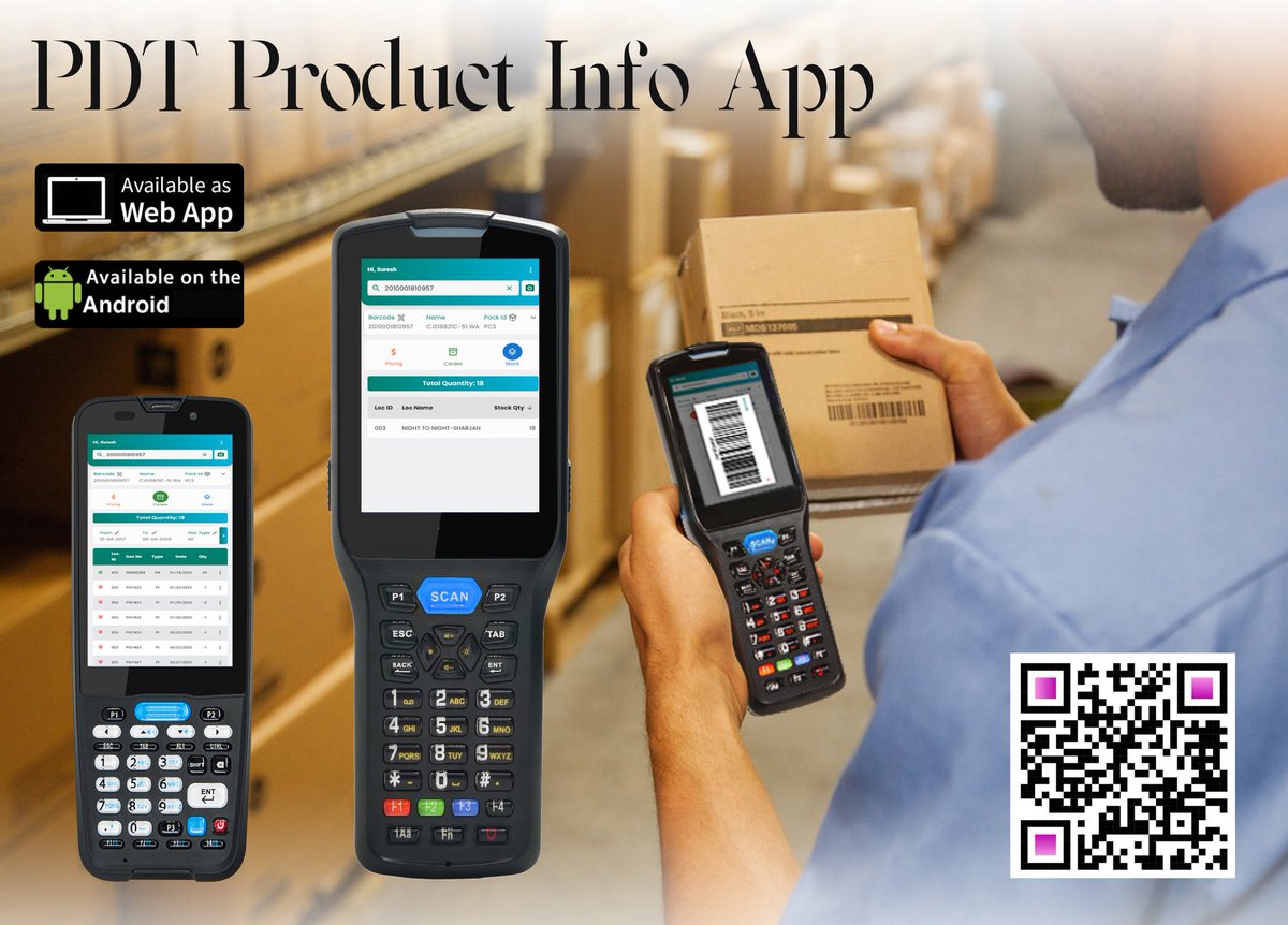MycomTech's tweet image. The PDT Product Info Web Application is the ultimate tool for businesses seeking to streamline inventory management and product tracking.
#mycomtechapp #mycom #pdt #pdtproductinfo #dubai #dubailife