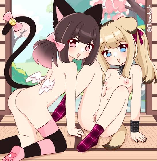 Meowbah and Yuyu art credit meowbah #R34 #18 #NSFW