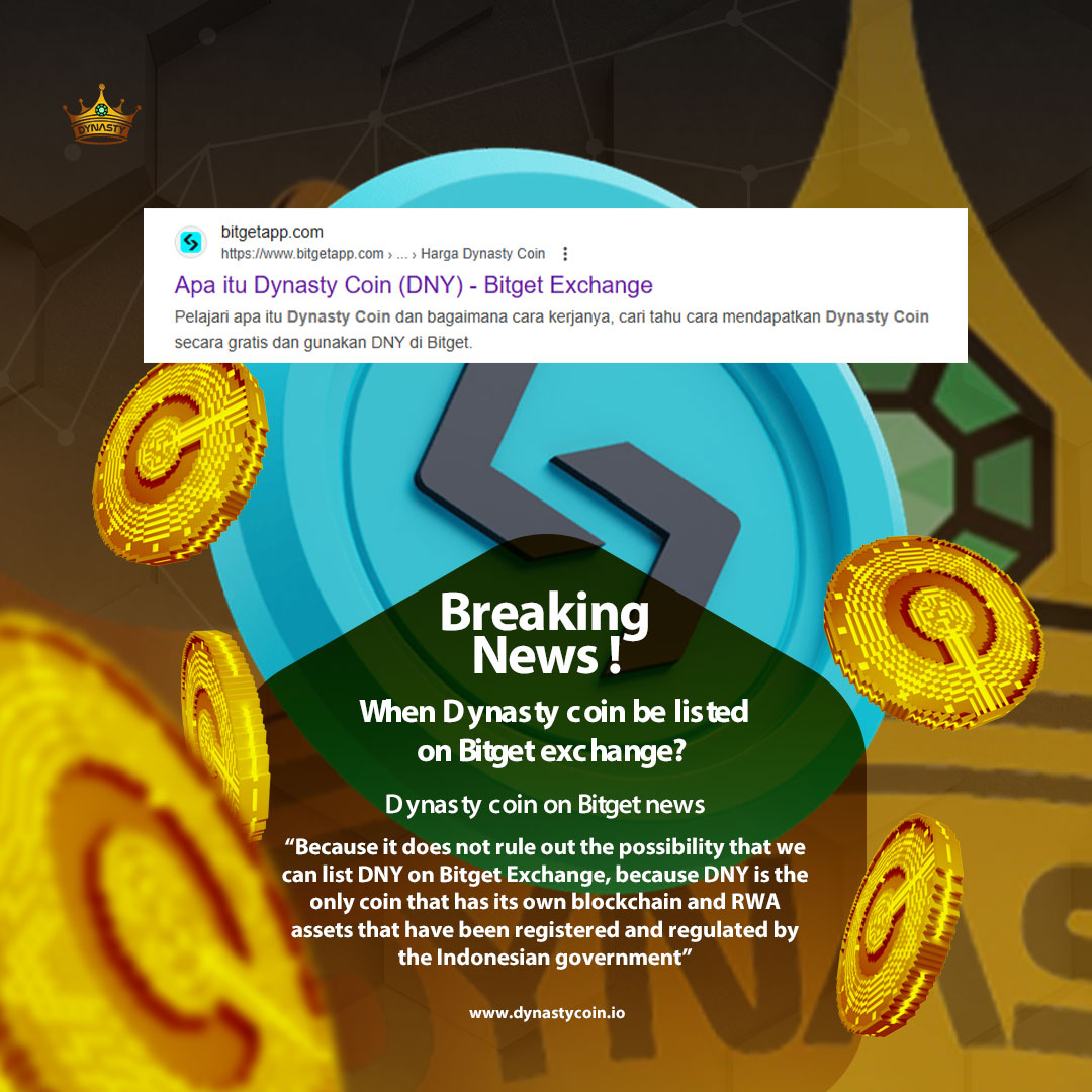 DYNASTY_COIN's tweet photo. Dynasty Coin is on Bitget Exchange's radar!
Listing soon? Let's wait for further news... 🚀
#DynastyCoin #BitgetExchange https://t.co/uEyUvT2Ur9