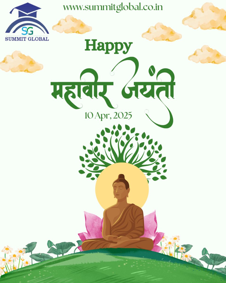 SUMMITGlobe27's tweet photo. Celebrating the path of peace, truth, and non-violence on mahavir jayanti 🌼🕊️ 

Website: https://t.co/zLvXwFrBkM

Contact: 9773862945, 9773523880

Email: summiteducationglobal@gmail.com

#mahavirjayanti #lordmahavir #nonviolence #truth #spiritualwisdom #peaceandcompassion https://t.co/zZd62WTNfW
