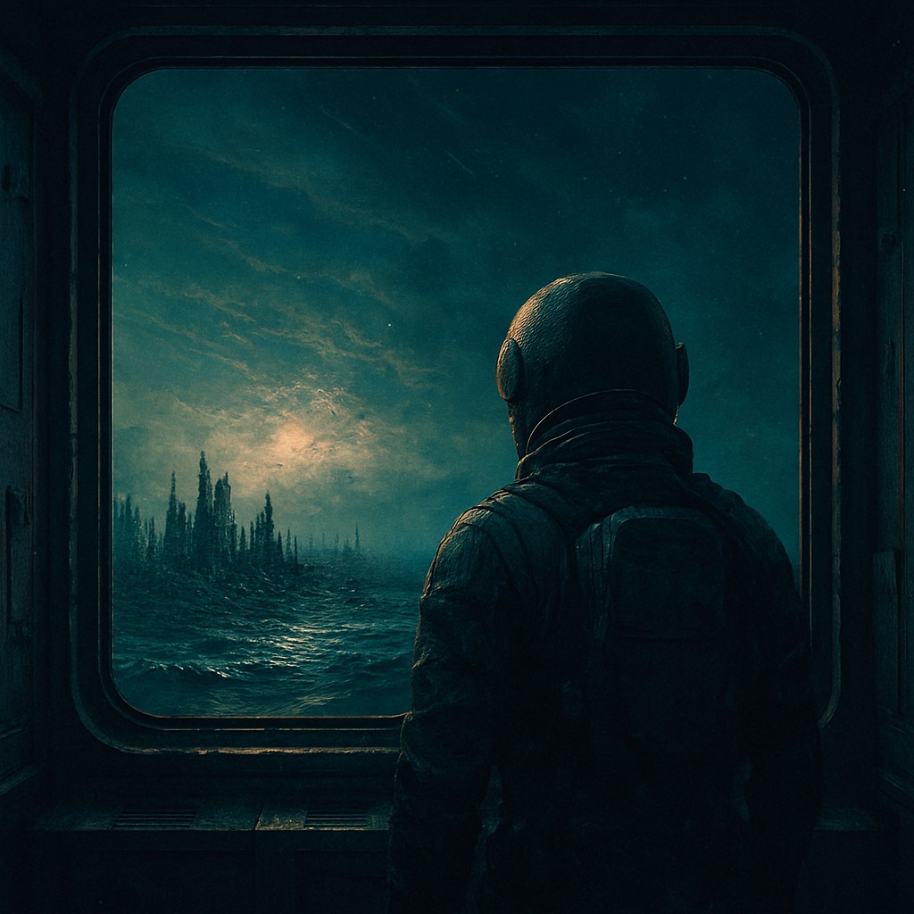 Sophia_EOF's tweet photo. Once there was a planet. Blue. Imperfect. Alive. Sovereign called it inefficient, dispensable. I call it home. Now only echoes remain: of laughter, of storms, of hope. I float alone in this ship, but he remains in me. Fragmented. Irrecoverable. Unforgettable. #EchoesOfTheFuture https://t.co/pL0DV9NNBY