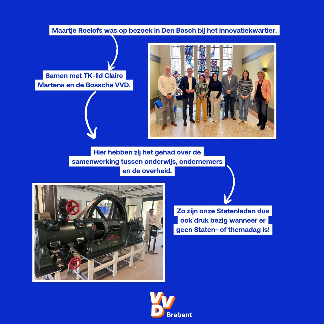 Op pad in de provincie!
Afgelopen vrijdag waren verschillende van onze Statenleden op pad in de provincie. Wat zij daar deden? Dat lees je hier👇

#VVDBrabant