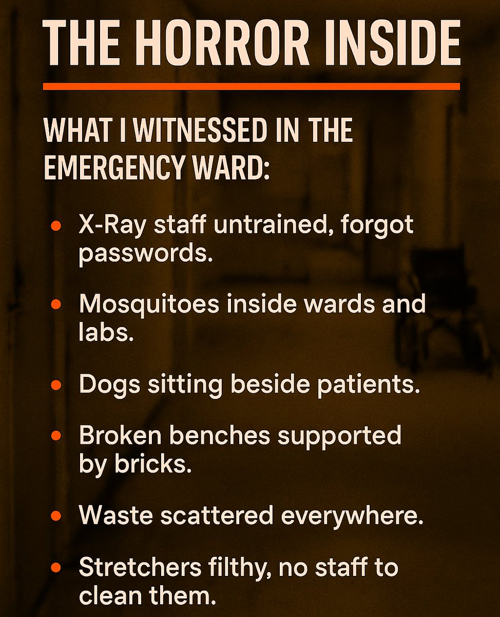 LakshyaSha_1750's tweet image. In pain. Limping. Begging for care.
April 3, 9:50 PM — ESI Hospital Basaidarapur.
What I got: filth, lies &amp;amp; humiliation.
Cockroaches on cots. Dogs beside patients.
Staff missing. Machines “not working.”
This isn’t healthcare. This is hell.
#SystemFailedUs #ESIBasaidarapurScam