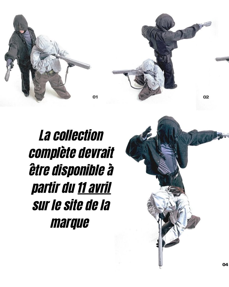 EverythingsArt_'s tweet photo. FFFPOSTALSERVICE est une marque coréenne avec une esthétique très inspiré de la science fiction 
La campagne de la collection Spring Summer 2025 met en avant des fusil imprimé en 3D https://t.co/NavBeO02kF